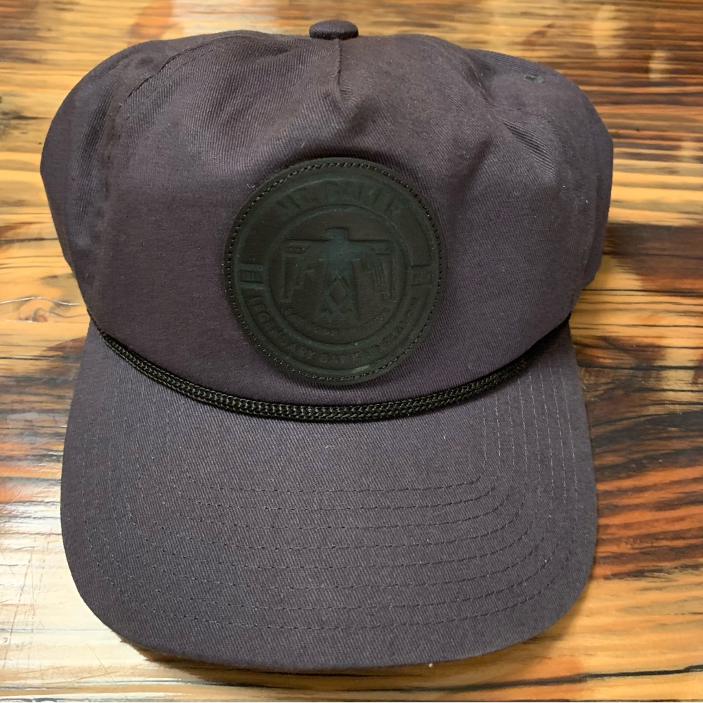 Mt. Baker Leather Patch Hat. Adjustable.